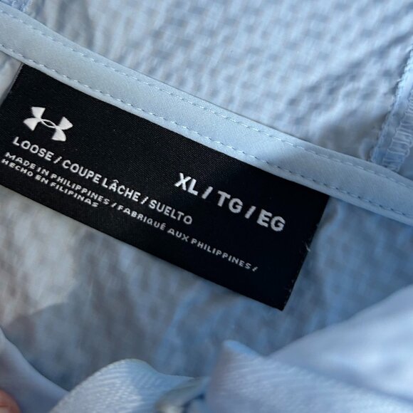 Under Armour Light Blue Hooded Jacket - Picture 3 of 6
